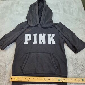 Victorias Secret PINK Hoodie Women's Size XS Chocolate Logo Pullover Sweatshirt